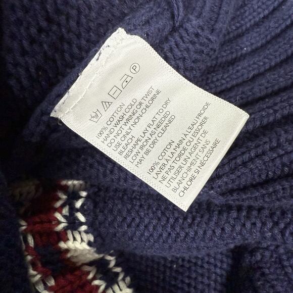 O’Hanlon Mills Chunky Knit Moose Holiday Grandpa Cardigan Sweater Size Medium - Picture 8 of 8